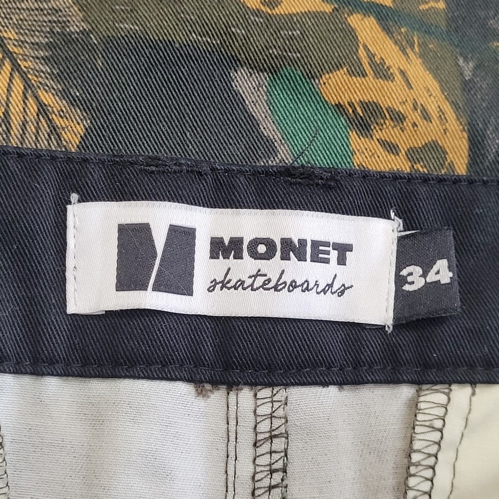 🪖Monet Skateboard Pants Mens 34 (fits 38x30) Camo Cargo Streetwear Baggy NWOT - Picture 12 of 16